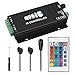 RGBZONE 12-24V 24 Keys Iron Shell Wireless IR Remote Control Music Sound Controller for RGB LED Strip Light