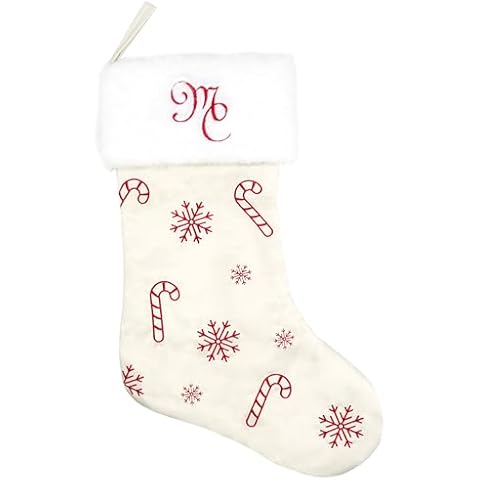 Mariah Carey Christmas Satin Embroidered Stocking Cover