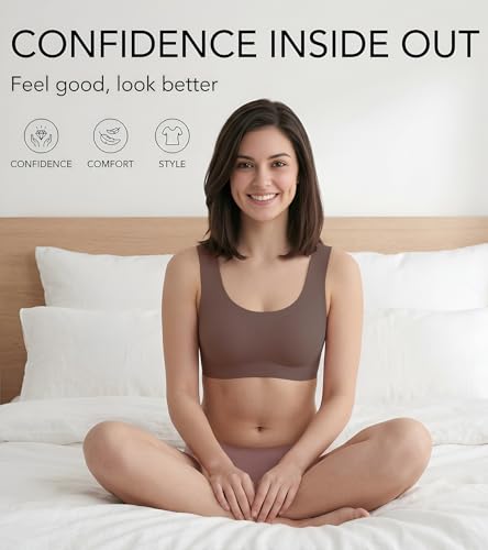 Image of Dimore Comfort Revolution Seamless Bra Easy lite Full-Coverage Wirefree Everyday Bra with CloudSoft Comfort with Removable Pad