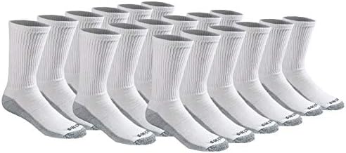 Dickies Men's Dri-tech Original Moisture Control Crew Socks, Available in M-xxl (6, 12, 18 Pairs)
