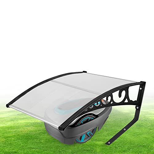 LARS360 Carport para robot cortacésped, Cubierta de Garaje para Robot, Garaje para robot cortacésped Robot, Policarbonato para protección contra la lluvia...