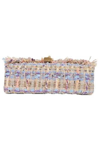 Kurt Geiger London Mini Brixton Leather Shoulder Bag Crossbody (Lilac Tweed) - Thumbnail 5