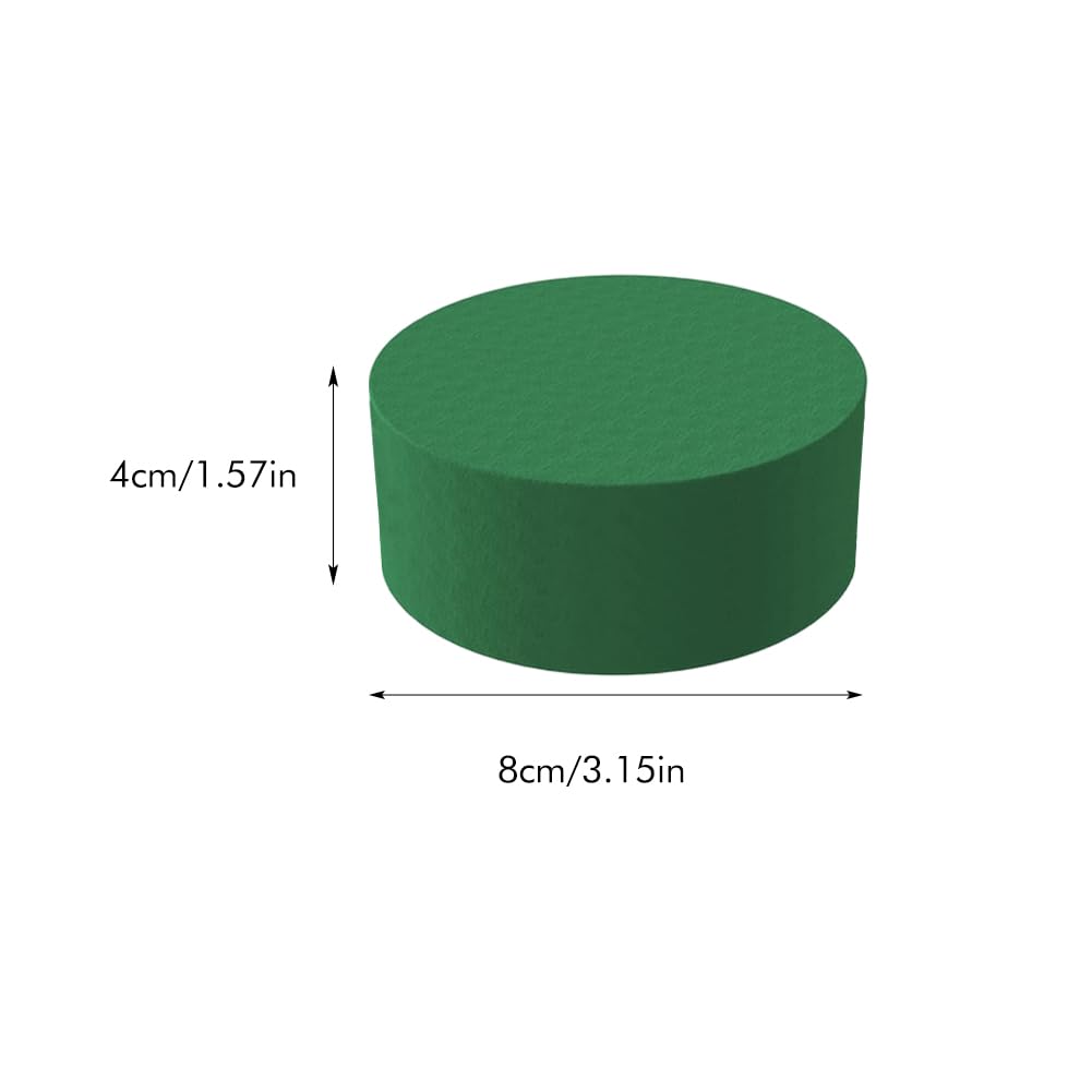 NHBETYS 12pcs Round Floral Foam Blocks, 8 cm DIY Flower Arrangement Kit Wet Foam, Florist Block Supplies for Wedding Party - Image 3