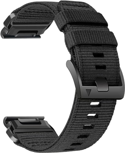 Image of Zitel Band Compatible with Garmin Fenix 8 51mm, Fenix 7X, Fenix 6X /6X Pro, Fenix 5X /5X Plus, Fenix 3 /3 HR, Descent MK1, Enduro, Rugged Nylon 26mm Sport Strap