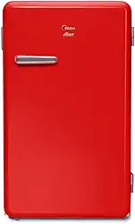 Frigobar Retrô, 95L, Vermelho Rubi, 110V, Midea, MRV10V1