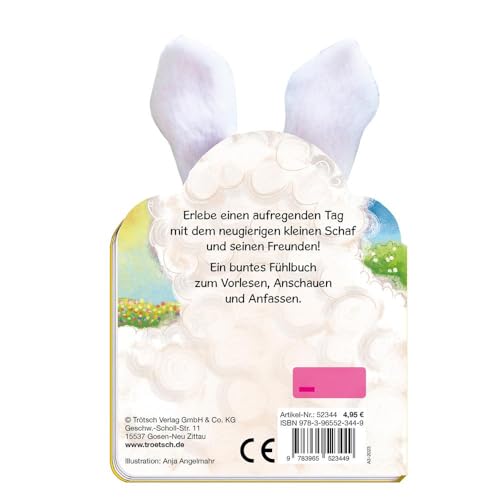 Trötsch Das kleine Schaf Kinderbuch mit Plüschohren: Bilderbuch Vorlesebuch Fühlbuch