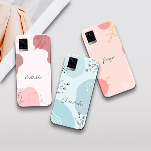 Image of COLORflow Back Cover Compatible with Vivo V20 | Aesthetic Name Color Customized Back Cover Compatible with Vivo V20