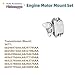 Yllshengyu 3Pcs Engine Motor Transmission Mount Set Compatible with 2015-2020 Renegade 2017-2020 Compass 2015-2020 Ram Promaster City 2016-2018 F-i-at 500X 2.4L L4 A7196,A7198,A71018,A7195,68363756AA