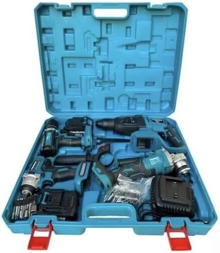 Kit 4 in 1: Tassellatore, Trapano a Impulsi, Avvitatore a Percussione 68V Brushless, Smerigliatrice