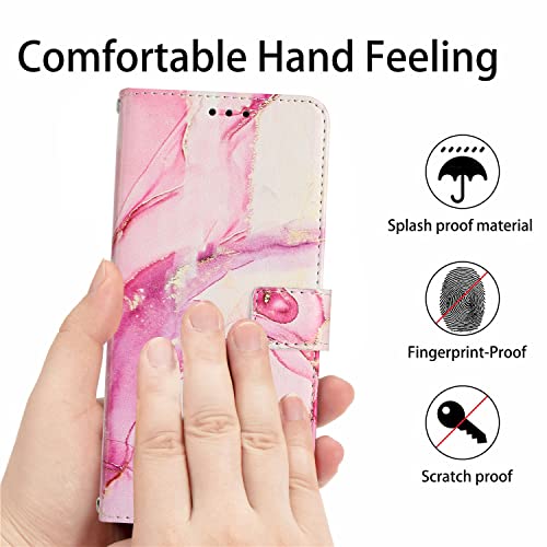 iPhone 16 lederen portemonnee hoesje met kaartvakken, magneetsluiting, schokbestendig en standfunctie - Afbeelding 3