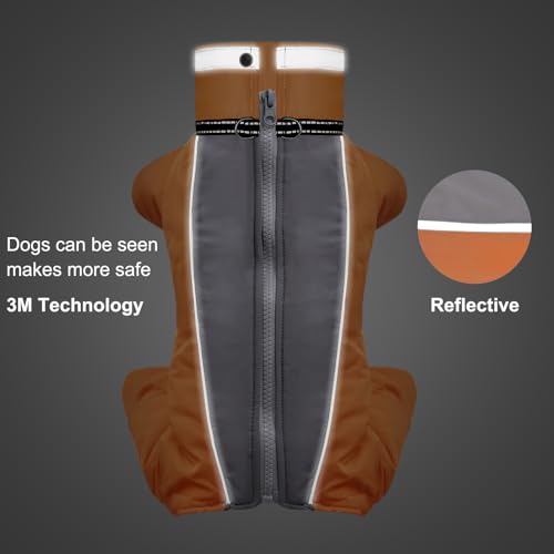 Hundejacke Hundemantel Wasserdicht Fleece gefüttert Warme Winterjacke Hunde Bekleidung für Winter Herbst Kleiner Hund