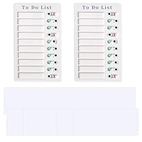 2 Pcs Chore Chart Memo Boards – Portable to-Do Lists for Kids & Adults, Easy Task Organizers for Daily Household Tasks and Activities