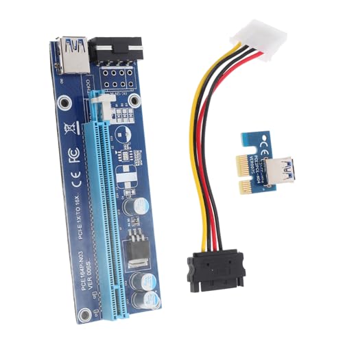 SHINEOFI Estensione Pci-e Per Mining Gpu Riser Pci-e Luce Funzionamento