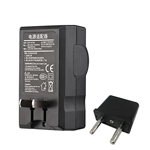 Carregador de bateria NP-120 compatível com ORDRO HDR-AC3/ AC5/ AZ50/ V12/ V7 mais baterias de câmer