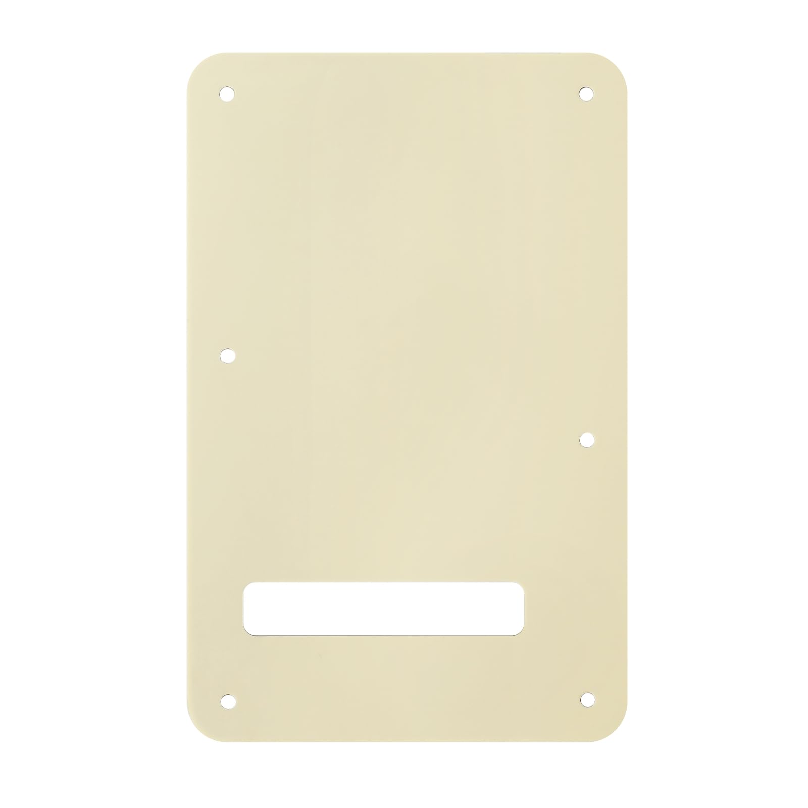 Banworks Electric Guitar 3 Ply Backplate 6-Hole Trem Tremolo Cover for USA/Mexican Standard Strat ST JT/HGB-01 Cream - Image 3