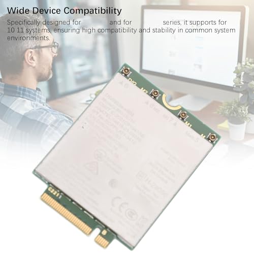 Módulo 4G LTE Tarjeta de Red, L860 GL 16 DW5823E ESIM NGFF M.2 con velocidad de internet de 1Gbps para Latitude 3440 3540 7440, Tarjeta de Red 4G LTE para Precision 3480 3581, Banda múltiple miniatura 5