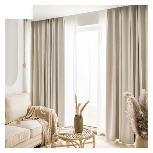 Rideaux épais en chenille occultants anti-lumière pour chambre et salon