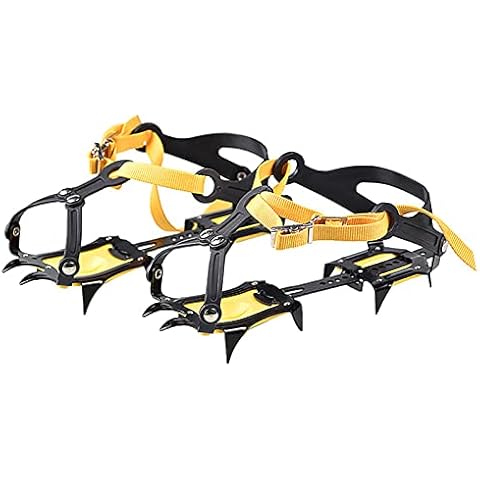 IMEISH 10 Teeth Crampons Traction Cleats Winter Snow Boot Shoe Covers Ice Snow Grips for Hiking Ice Fishing Walking Cover