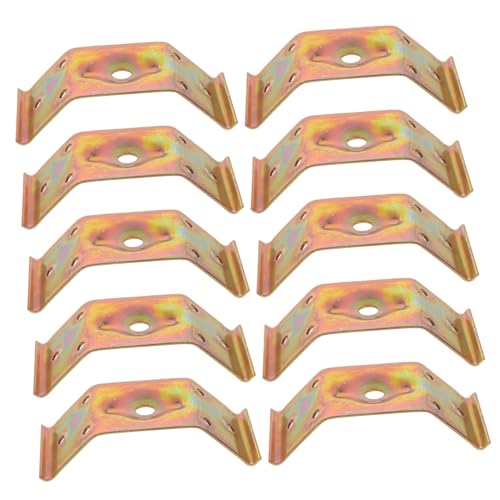 Cabilock 10pcs Chair Corner Plug Heavy Duty Iron Corner Brace Connector Bracket for Furniture Frame Great for and Mending Joining Plate