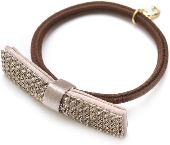 コンプレックスビズ クリスタルメッシュ ポニー グレージュ