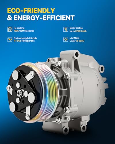 Image of PHILTOP 2003770 Air Conditioner AC Compressor with Clutch for Honda Civic 2012-2015 1.8L, Acura ILX 2013-2015 2.0L