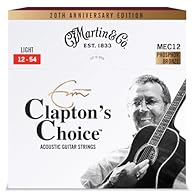 Available in light and medium gauge 92/8 Phosphor Bronze. Light Gauge: 12-54 Eric Clapton strings are approved for studio and stage, engineered to resist corrosion with legendary tone and playability.