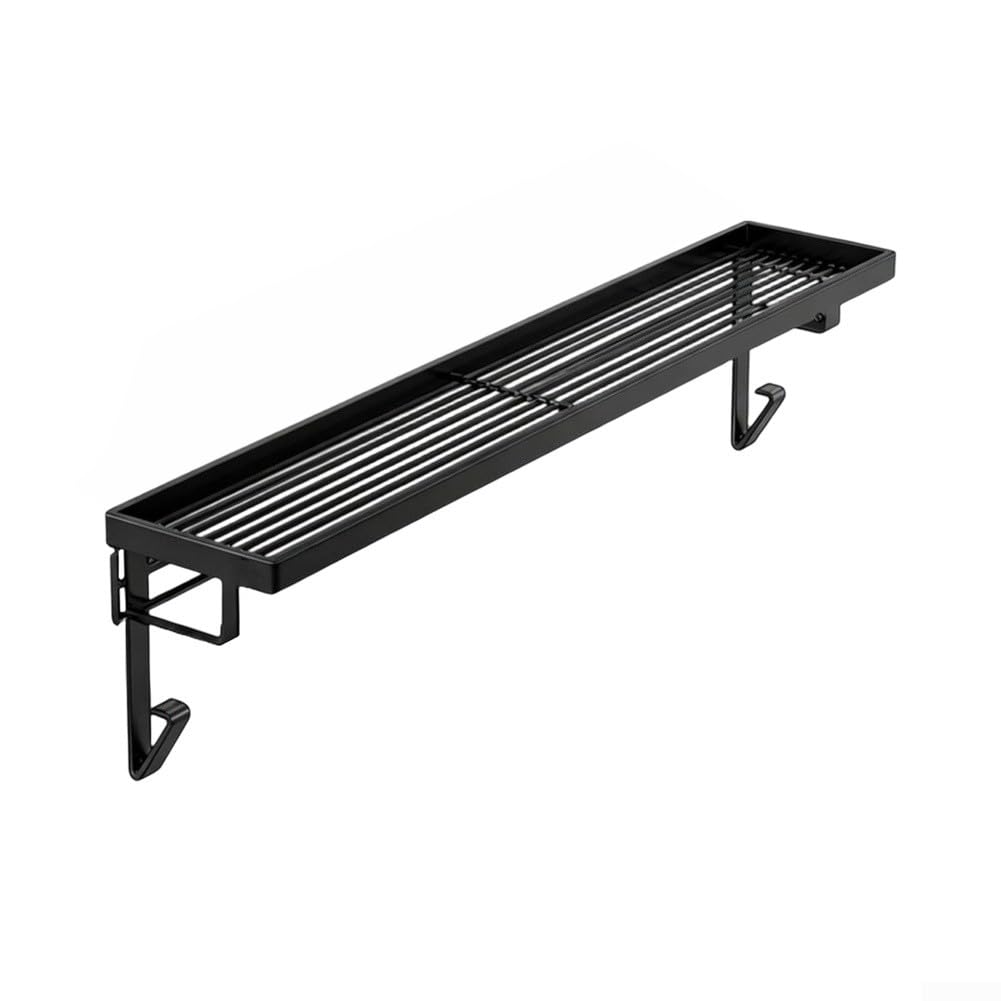 para soporte para estantería Radiador 50cm para acero Calor(Black 40mm)