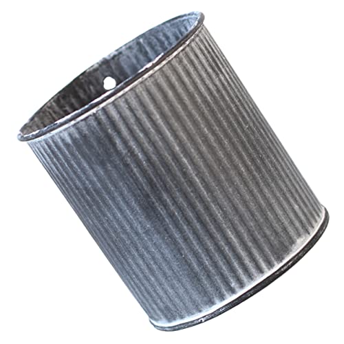 Milisten Kleiner Retro Eisen-blumenkübel Vintage Garten-übertopf Langlebiger Metall-Topf Mit Rustikalem Design Stapelbarer Pflanzkübel Für Innen Und Außen Als Deko Und Geschenk