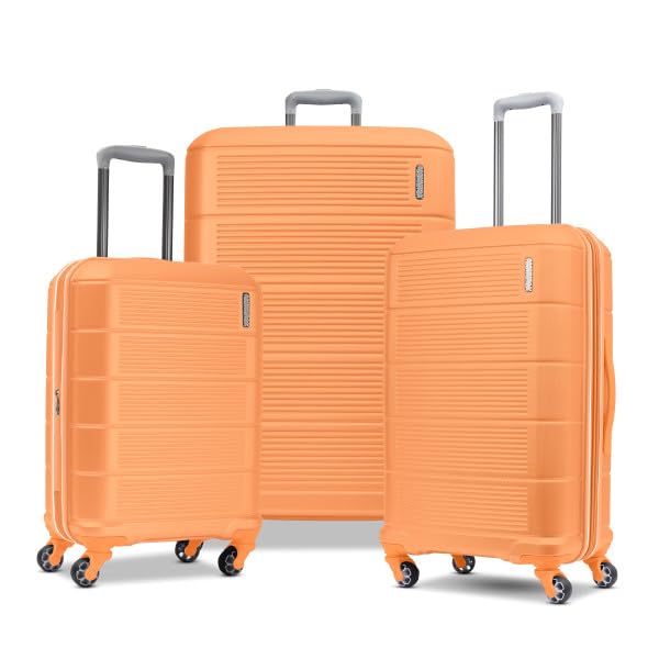 Image of American Tourister Stratum 2.0 Expandable Hardside Luggage with Spinner Wheels, Papaya, 3-Piece Set (20 /24 /28)