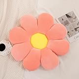 Menoeceus Flower Pillow, Flower Shaped Throw Pillow, Cute Decorative Pillow for Room, Floor Pillow, Aesthetic Pillows for Bed Couch Chair (Pink,15.7')