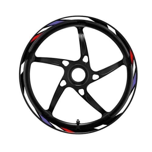 Felgen Aufkleber Motorrad-Felgenaufkleber Für Aprilia Für Tuono 660 RS660 GPR150, 17 Zoll, Felgenstreifen, Reflektierende Aufkleber, Komplett Motorrad Dekor Felgenaufkleber(Farbe 1)