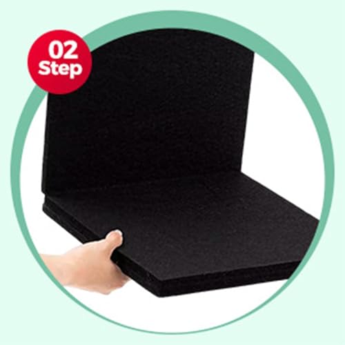 Protection murale pour cible fléchettes en feutre isolant et amortissant - 7