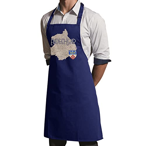 Tablier cuisine premium navy avec carte ancienne de Chartres - 3