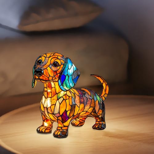 Lampe de table animale en résine sculptée à la main LED - 7