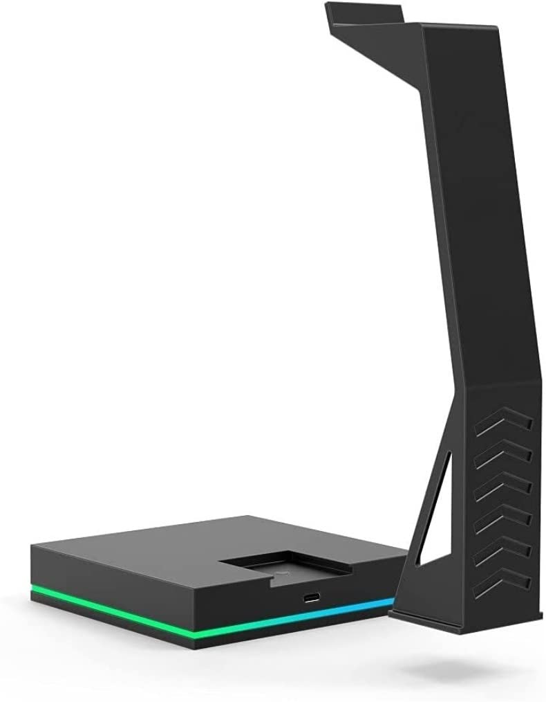 Supporto per cuffie con 4 porte USB 2.0, supporto da gioco RGB per accessori per PC da gioco, organizza e visualizza cuffie, ideale per i giocatori