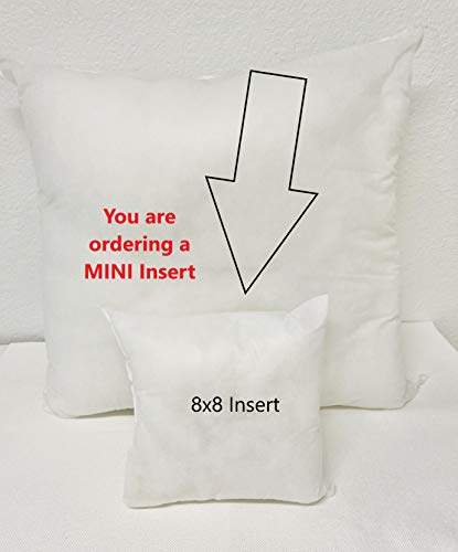 Uniikstuff Mini 8X8 Small | Pillow Insert | Hypoallergenic Insert | Polyester Pillow Inserts | Throw Pillow Insert | 8 X 8 Inch Insert | Home Decor | Pillow Form #TOP6