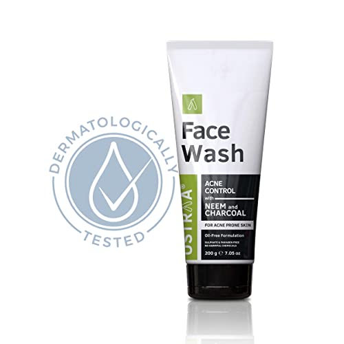 Ustraa Face Wash Neem & Charcoal - 200g and Moisturising Cream Oily Skin - 100g - Image 2