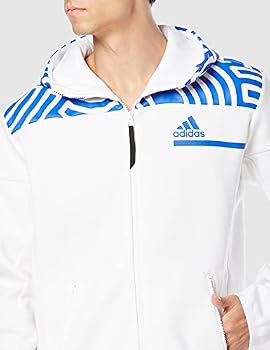 Adidas 64533 Men's Sweatshirt, Tokyo Pack Z.N.E. Hoodie, White