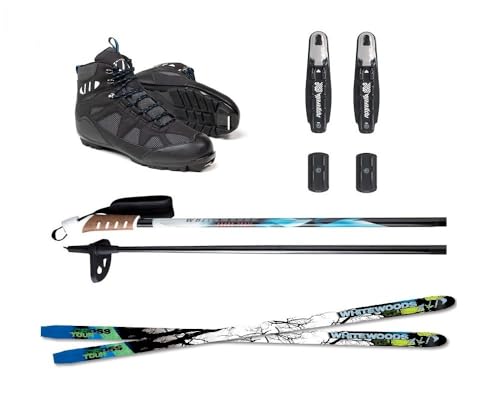 Whitewoods Adult NNN Cross Country Ski Package, 157cm - Skis, Bindings, Boots, Poles...