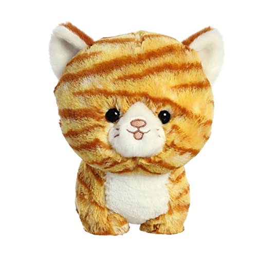 Aurora® Playful Teddy Pets™ - Gato atigrado naranja de peluche, diseño único, juego sin fin, naranja, 6.5 pulgadas