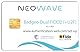 Badgeo Dual FIDO2 (+U2F) kontaktfreie und kontaktfreie Chipkarte / NFC, DESFire EV2/EV3 Passwordless