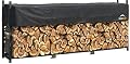 ShelterLogic 12' Ultra-Duty Firewood Rack-in-a-Box Wood Storage with Premium Steel Frame and Adjustable Water-Resistant Cover