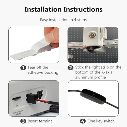 Éclairage LED pour Bambu Lab A1 pour surveiller les impressions FDM