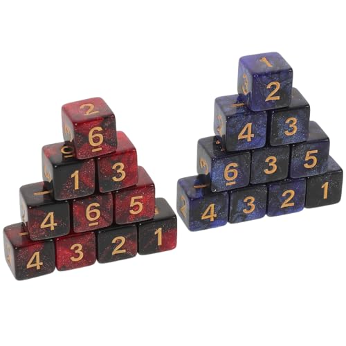 Dados para juegos de mesa con efecto estrella galaxia, ideales para rol y fiestas con amigos