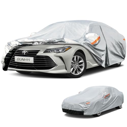 Image of GUNHYI 6 Layer Car Cover Custom Fit Toyota Avalon (2004-2022) Waterproof All Weather, Heavy Duty Outdoor Snow Sun Rain Uv Protection (Ships from US Warehouse, Delivery 3-5 Days)