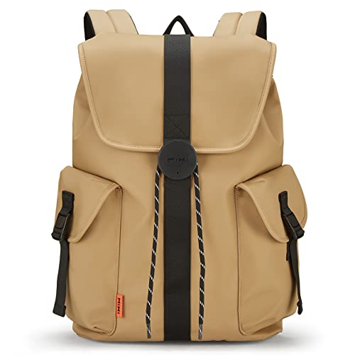 Mochila de viaje para portátil mixi, 16" y 17", marrón mocha
