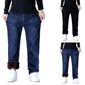 Pantalon D'hiver Doublé Homme - Jean Thermique