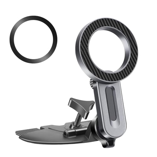 EEEKit Soporte magnético para teléfono móvil para coche, ranura para CD, 20 imanes fuertes, soporte para teléfono móvil para fundas MagSafe y todos los smartphones