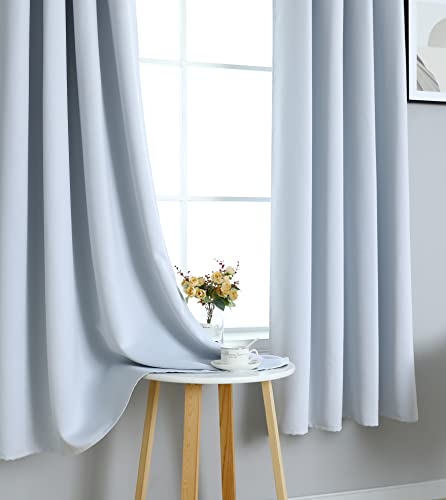 INLINAS Blackout Curtains for Bedroom, Thermal Insulated, Noise Reduction, Energy Saving Set of 2 Panels, Off White, 52W x 63L Inch - Image 4