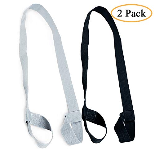 GCOA 2 Pack Yoga Mat Strap Sling 71 "(180cm) - Verstelbare Duurzame Katoen Yoga Mat Carrier - Verdubbelt als Yoga Strap voor Stretching